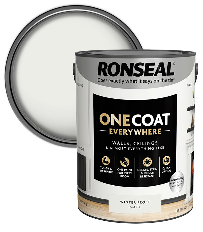 Ronseal One Coat Everywhere Matt - 5L - Winter Frost