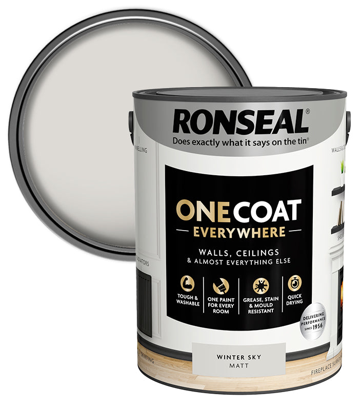Ronseal One Coat Everywhere Matt - 5L - Winter Sky
