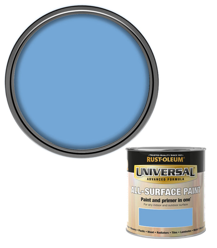 Rust-Oleum Universal All Surface Brush on Paint - Satin - Bowness Blue - 250ml