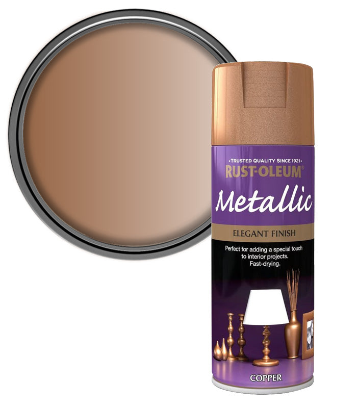 Rust-Oleum Metallic Finish Spray Paint - 400ml - Copper