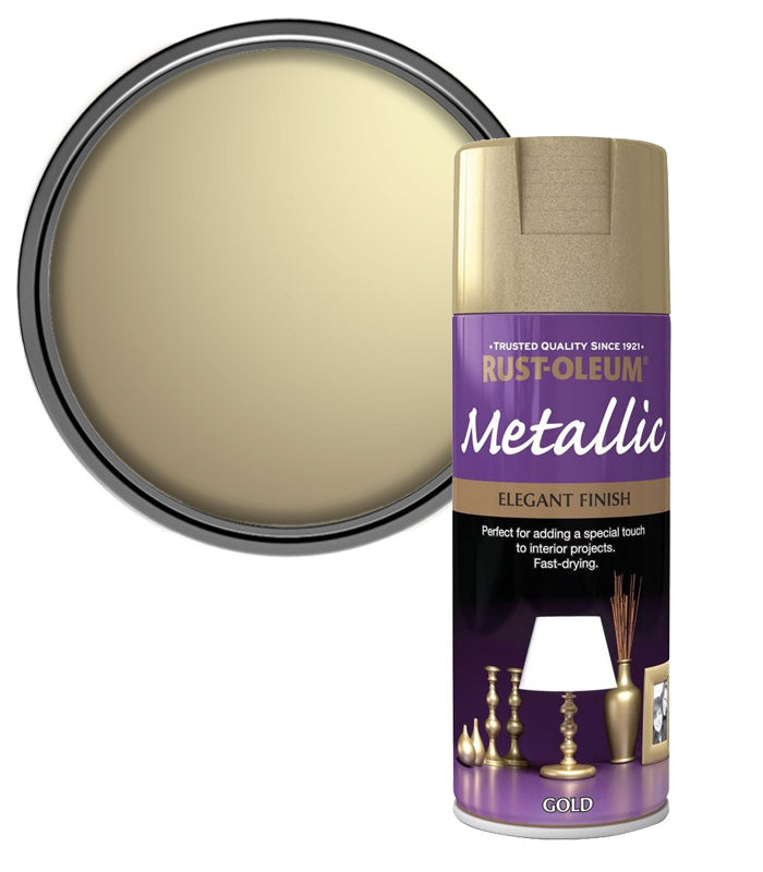 Rust-Oleum Metallic Finish Spray Paint - 400ml - Gold