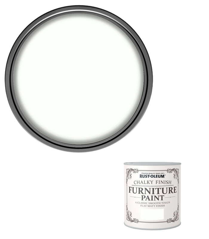 Rust-Oleum Chalk Chalky Furniture Paint Chalk White 125ML