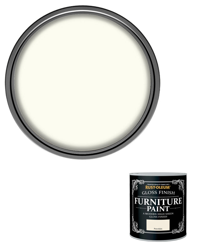 Rust-Oleum Gloss Furniture Paint - Porcelain - 125ML