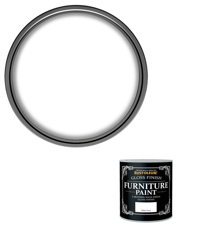Rust-Oleum Gloss Furniture Paint - White Frost - 125ML