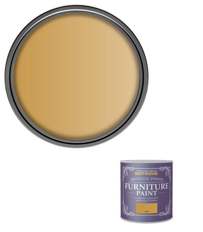 Rust-Oleum Metallic Furniture Paint Gold 125ML