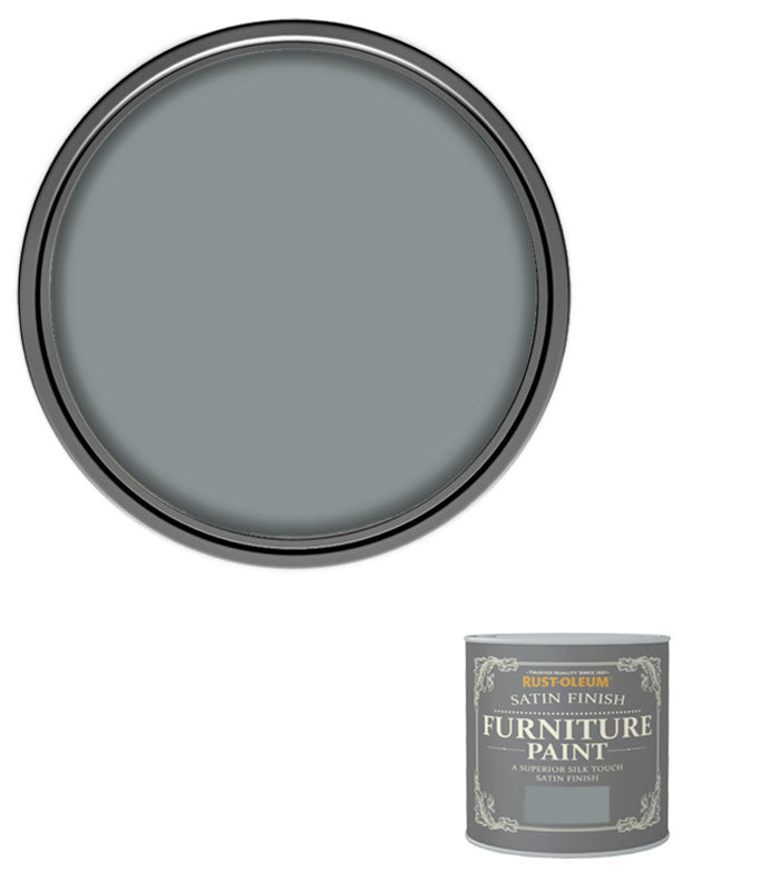 Rust-Oleum Satin Furniture Paint - Slate - 125ML