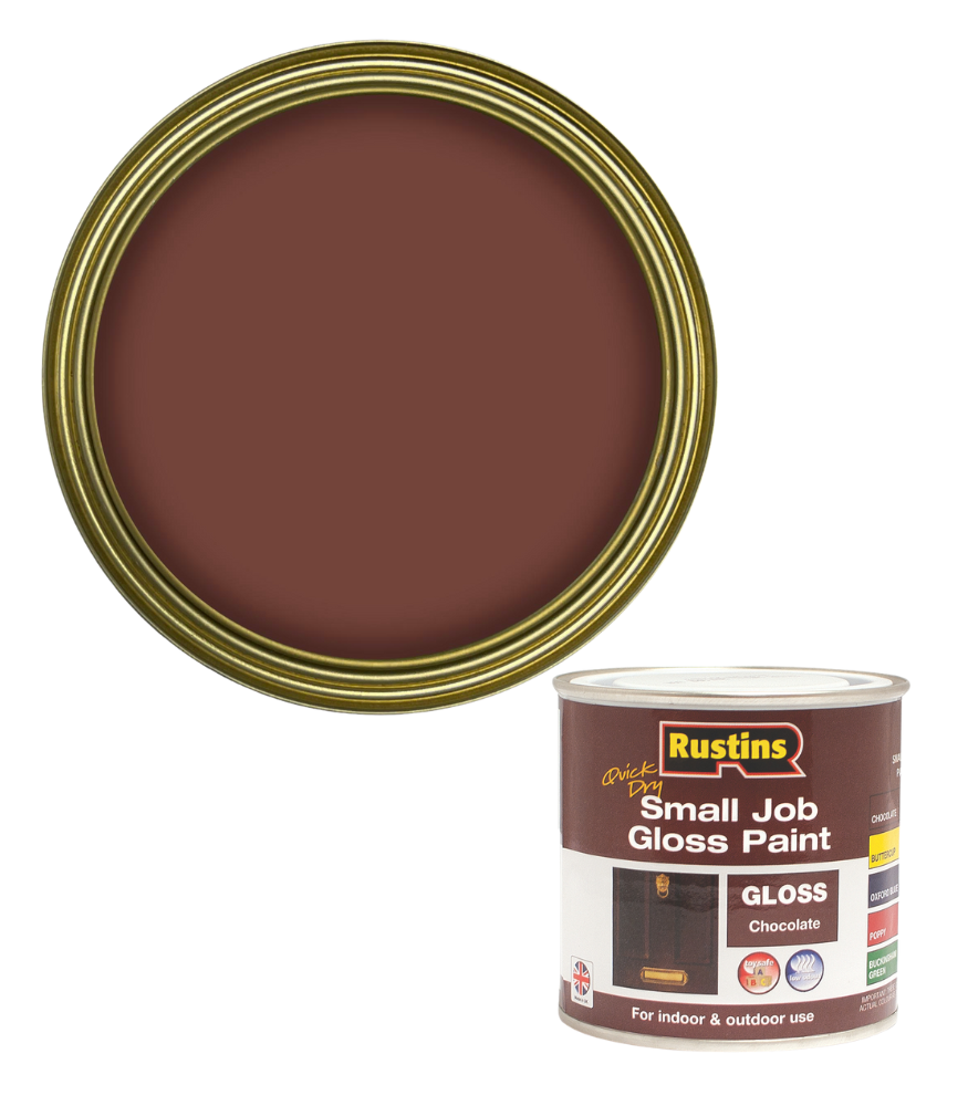 Rustins Quick Dry Small Job Paint - Gloss - Chocolate - 250ml