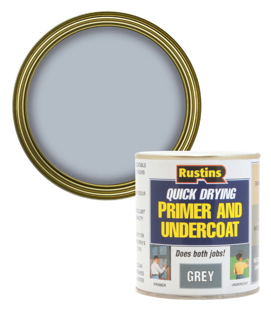 Rustins Primer Undercoat - Grey - 1 Litre