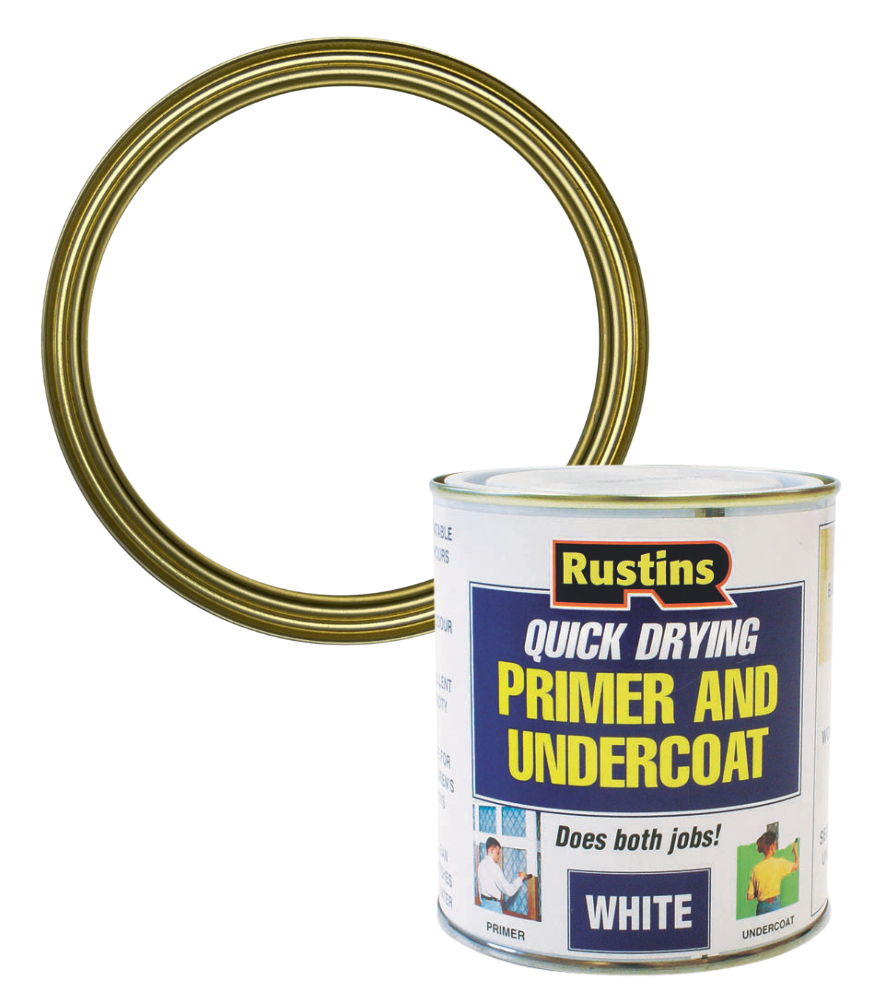 Rustins Primer Undercoat - White - 1 Litre