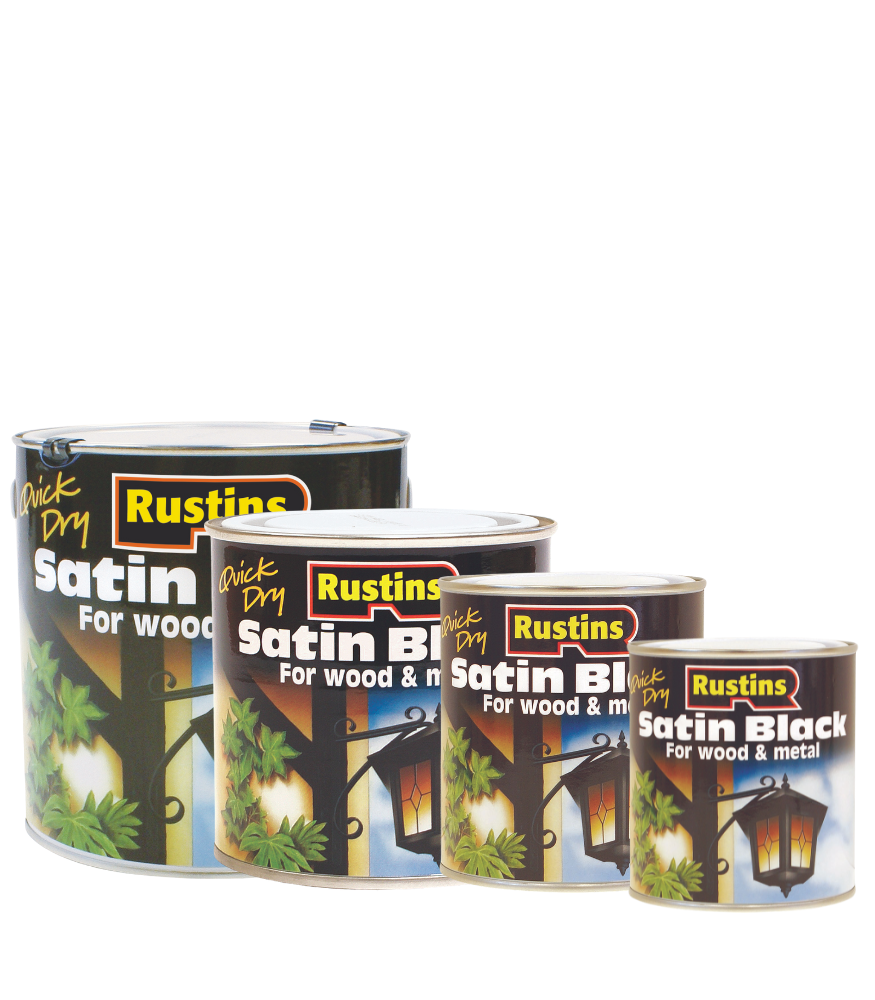 Rustins Satin Black Paint
