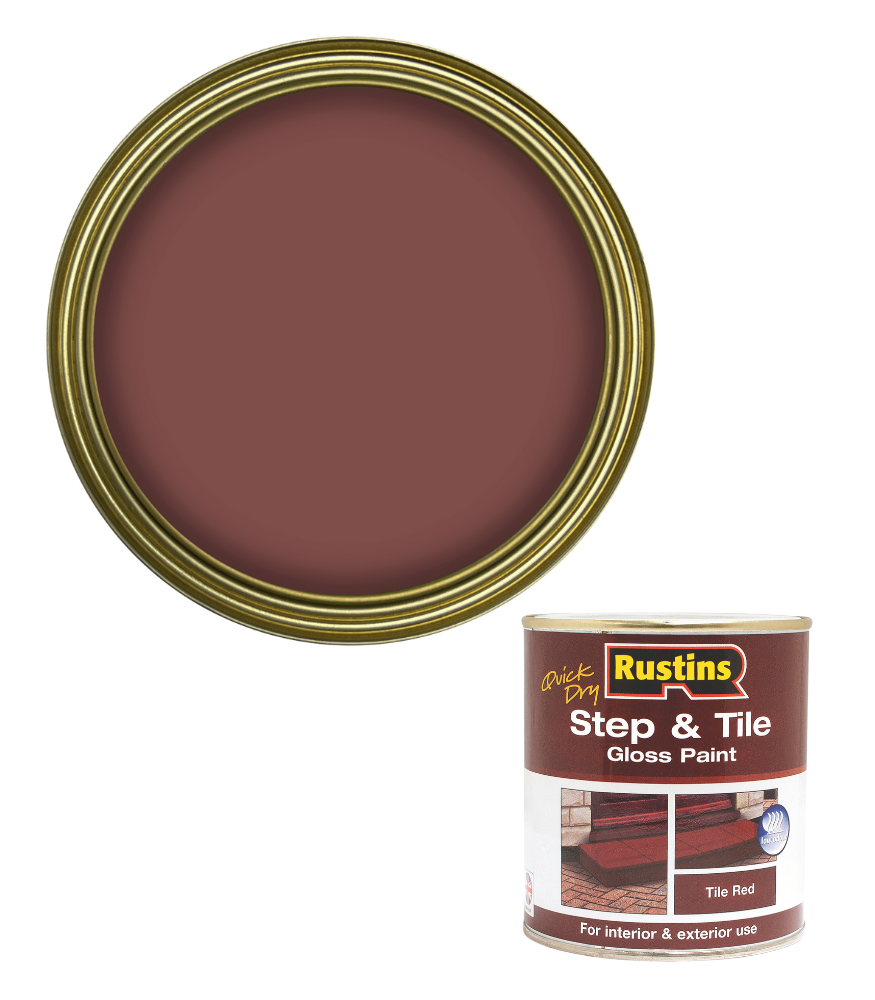 Rustins Quick Dry Step & Tile Paint - Red - 250ml
