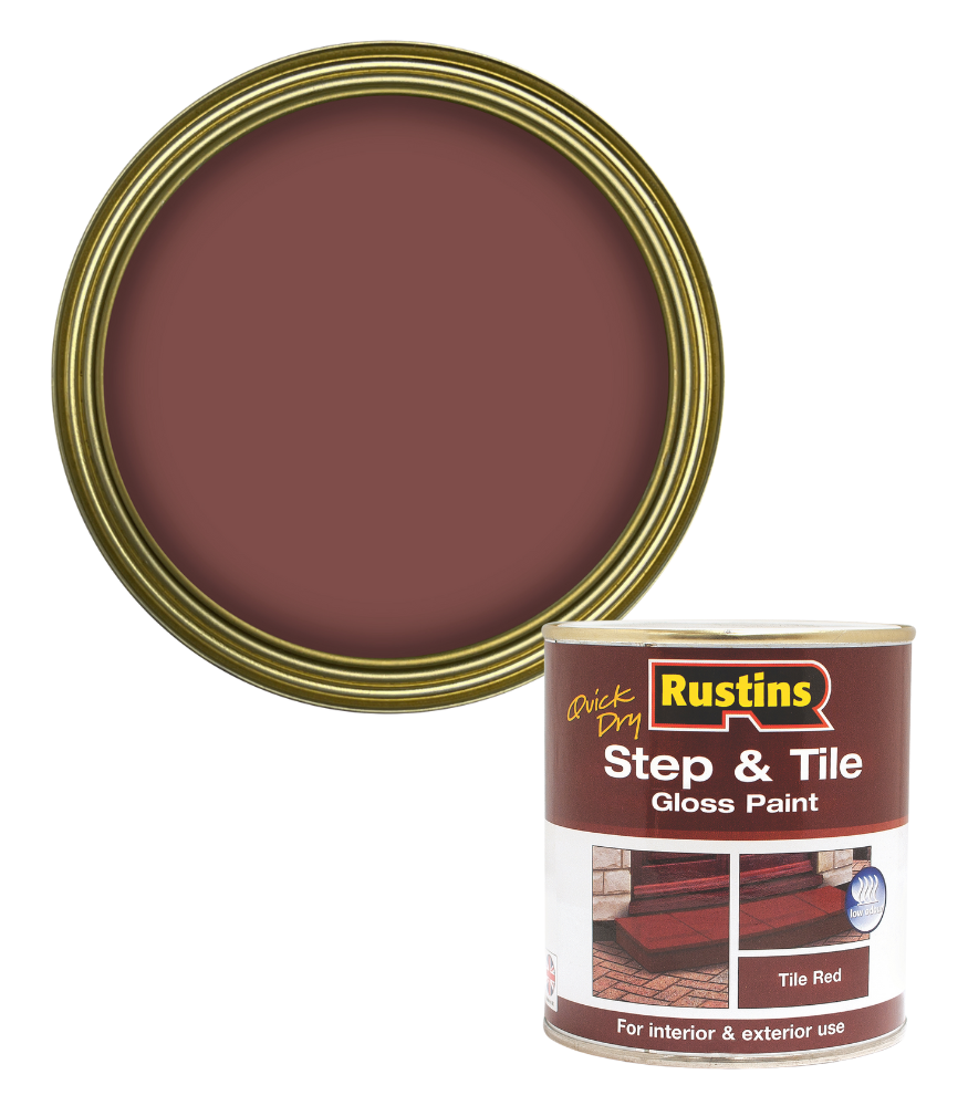 Rustins Quick Dry Step & Tile Paint - Red - 500ml