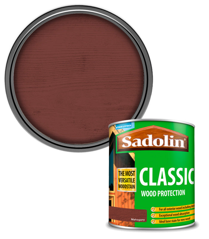 Sadolin Classic All Purpose Woodstain - Mahogany - 1L