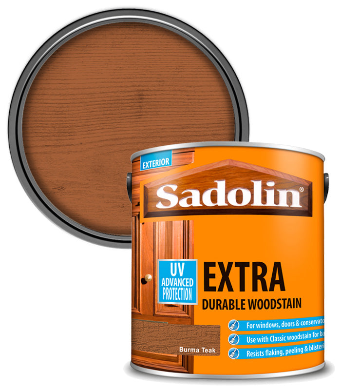 Sadolin Extra Durable Woodstain - Burma Teak - 2.5L