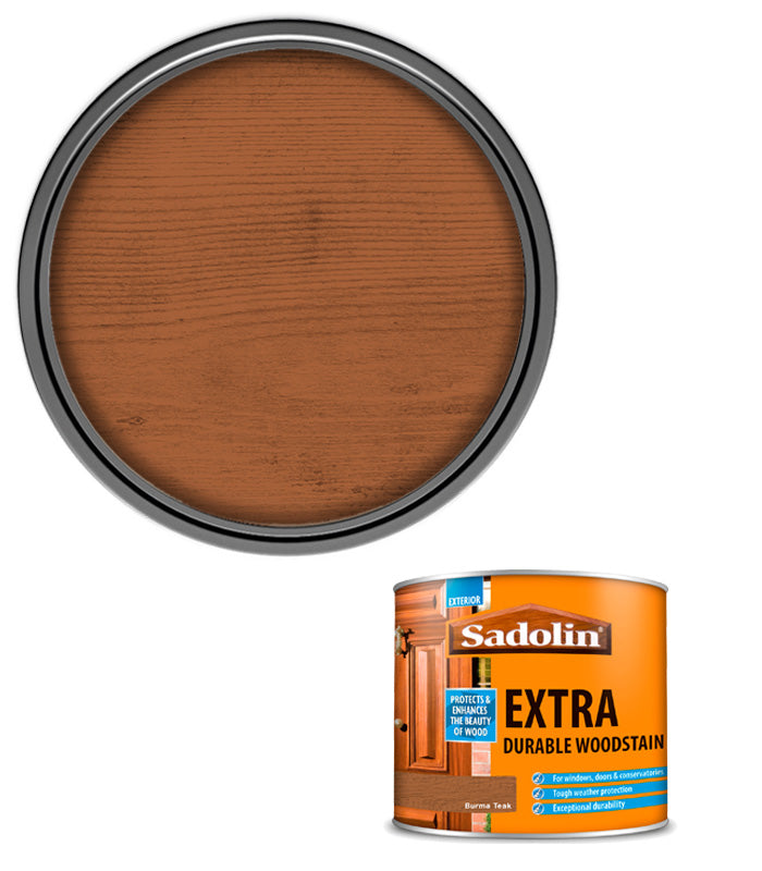 Sadolin Extra Durable Woodstain - Burma Teak - 500ml