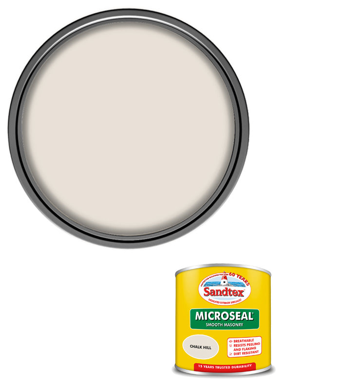 Sandtex 15 Year Microseal Smooth Masonry - Chalk Hill - 150ml