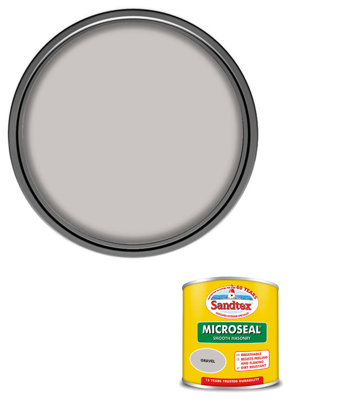 Sandtex 15 Year Microseal Smooth Masonry - Gravel - 150ml