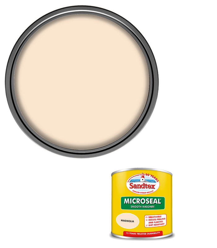 Sandtex 15 Year Microseal Smooth Masonry - Magnolia - 150ml