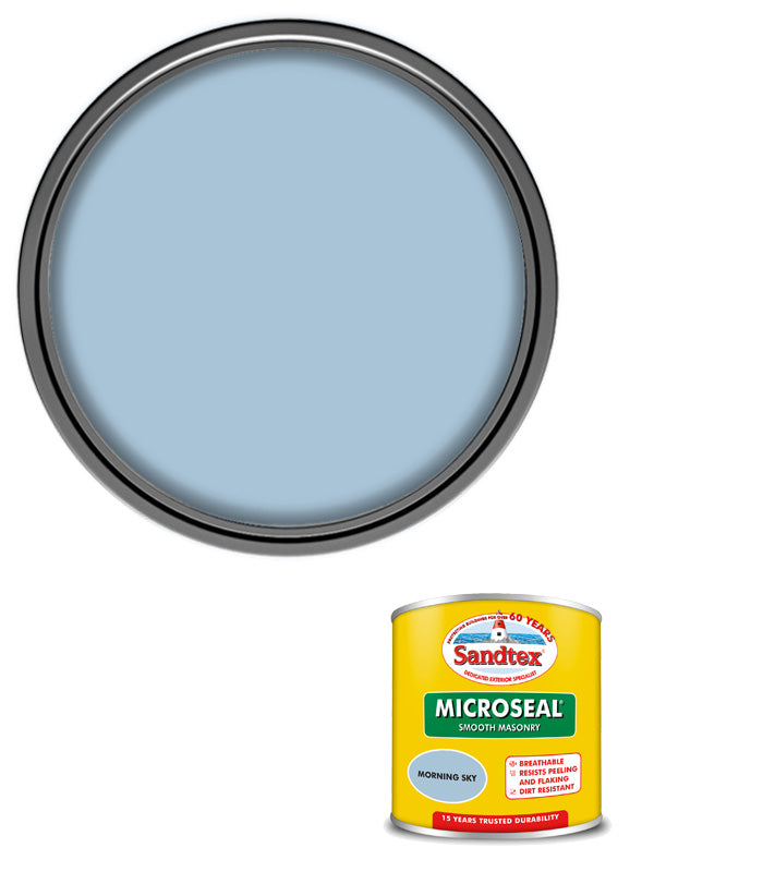 Sandtex 15 Year Microseal Smooth Masonry - Morning Sky - 150ml