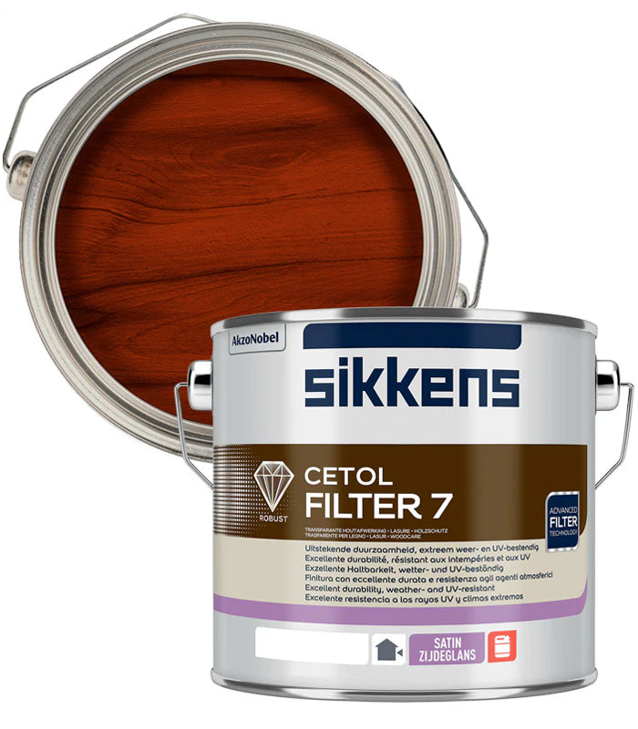 Sikkens Cetol Filter 7 Plus Woodstain Paint - 2.5 Litre - Teak (085)
