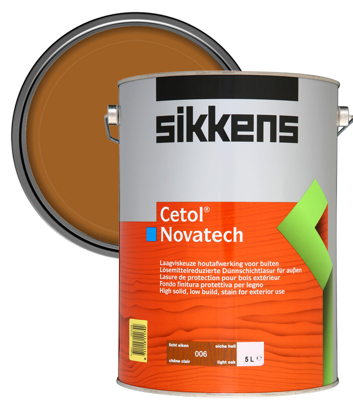Sikkens Cetol Novatech Woodstain Paint - 5 Litre - Light Oak (006)