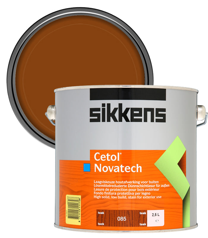 Sikkens Cetol Novatech Woodstain Paint - 2.5 Litre - Teak (085)
