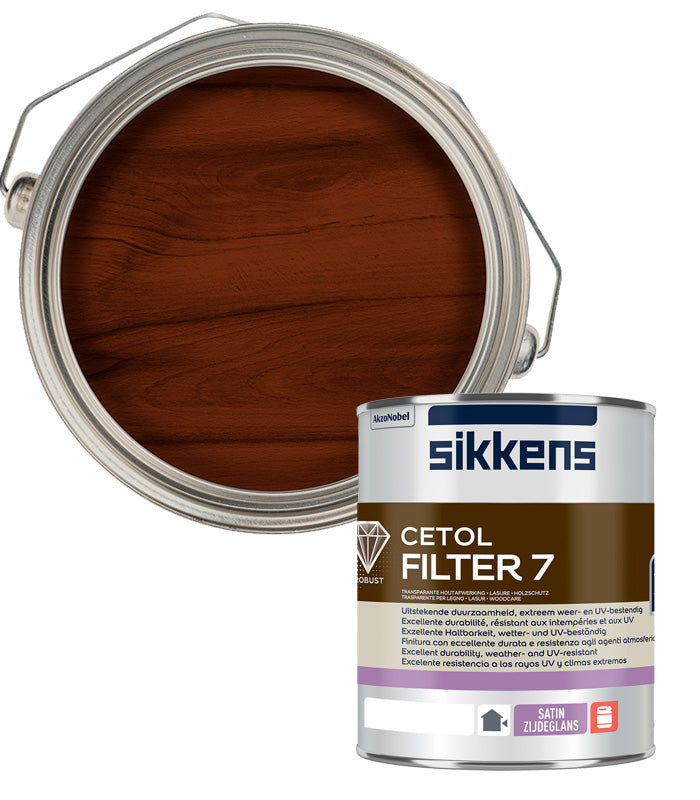 Sikkens Cetol Filter 7 Plus Woodstain Paint - 1 Litre - Dark Oak (009)