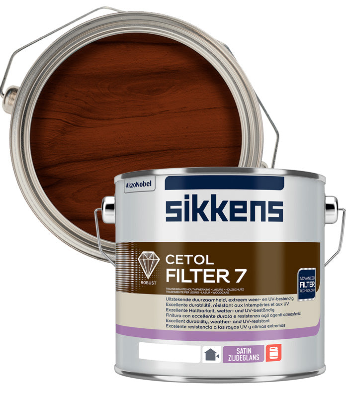 Sikkens Cetol Filter 7 Plus Woodstain Paint - 2.5 Litre - Dark Oak (009)