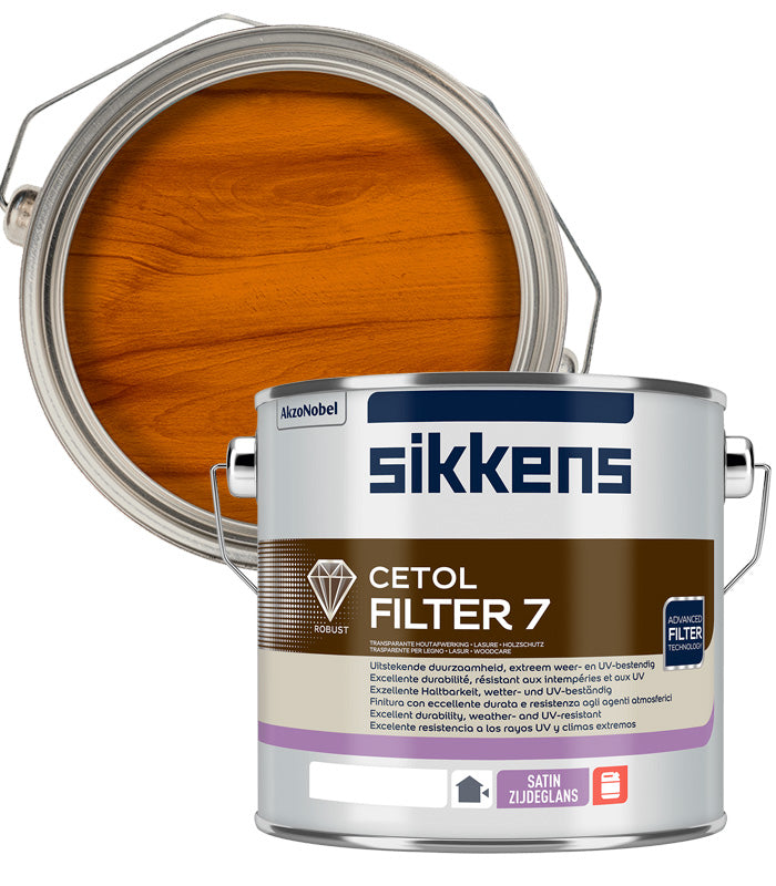 Sikkens Cetol Filter 7 Plus Woodstain Paint - 2.5 Litre - Pine (077)