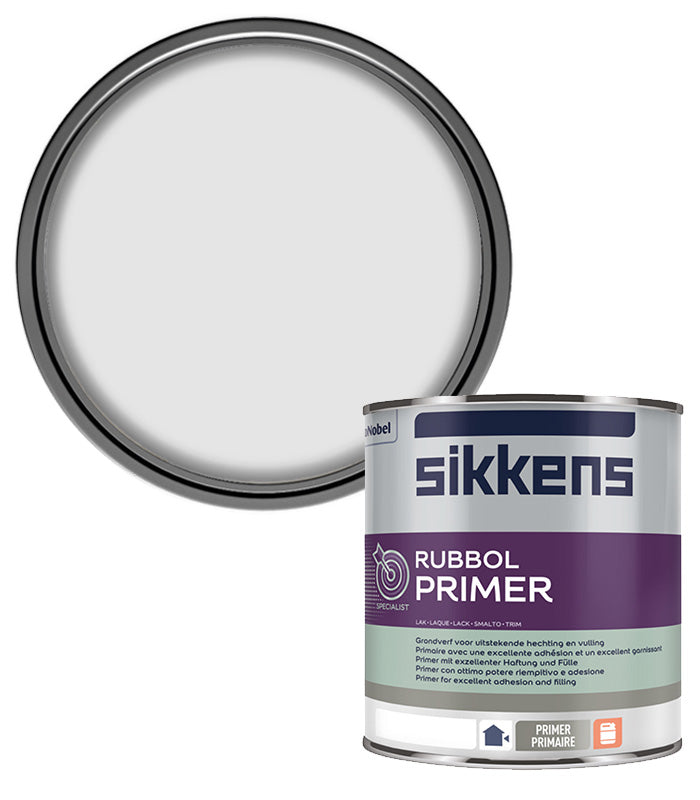 Sikkens Rubbol Primer Plus Paint - 1 Litre - White
