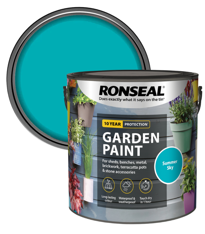 Ronseal Garden Paint - Summer Sky - 2.5 Litre