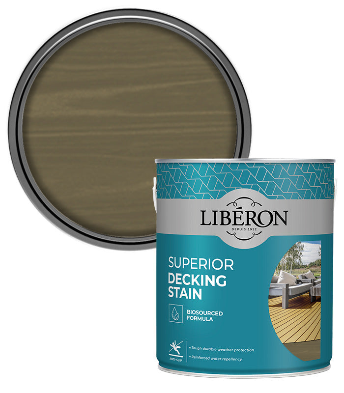 Liberon Superior Decking Stain - Gun Metal - 2.5L
