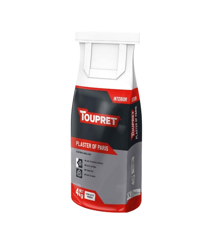 Toupret Plaster of Paris - Extra White - Powder -  4kg