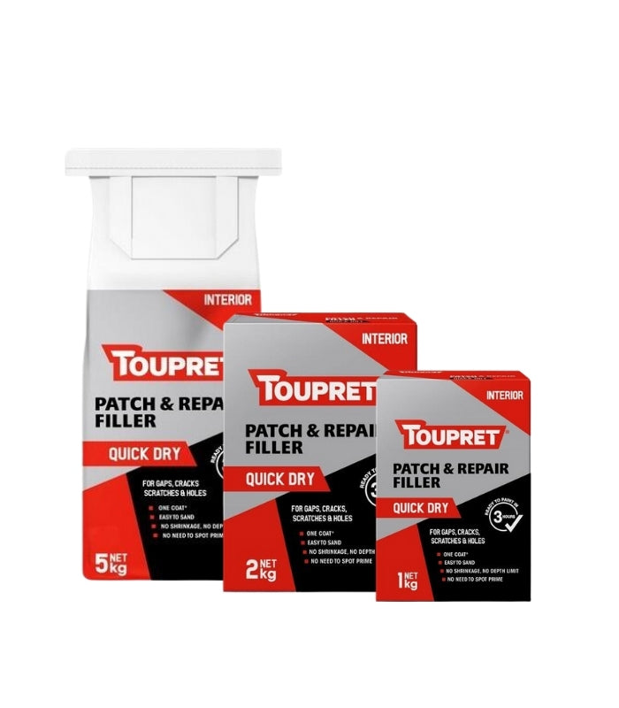Toupret Interior Quick Dry Patch & Repair - White - Powder