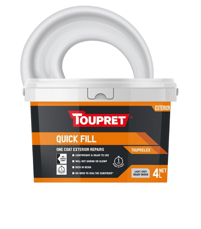 Toupret Ready Mixed Exterior Filler (Touprelex) - 4L