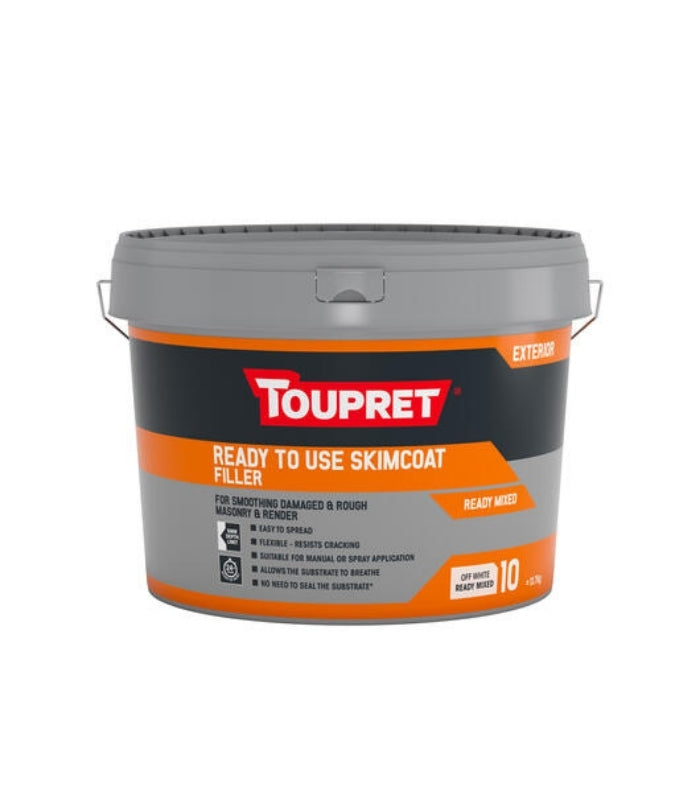 Toupret Skimcoat Filler - Off-White - Ready to use - 10 Litre