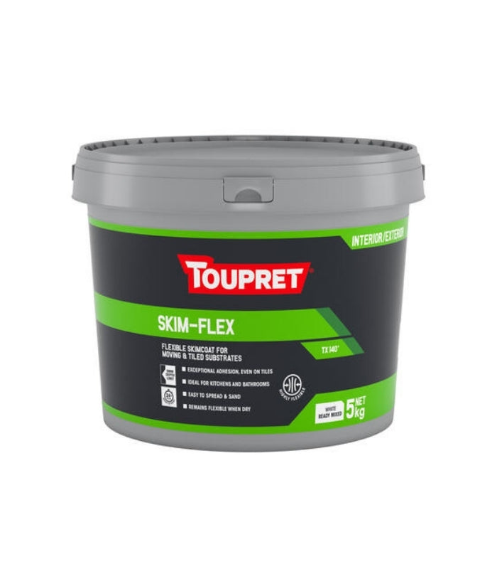 Toupret Skim Flex TX 140 Filler - White - Ready to use - 5kg