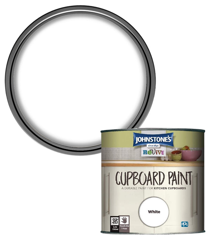 Johnstones Revive Cupboard Paint for MDF & Melamine - White - 750ml