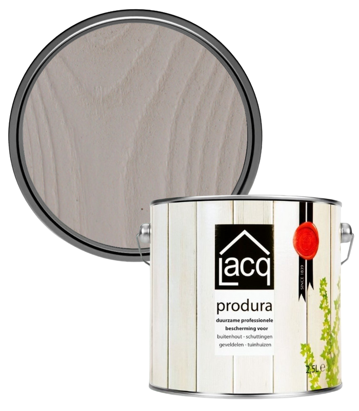 Lacq Produra Superior Wood Protector - White Clay - 2.5 Litre