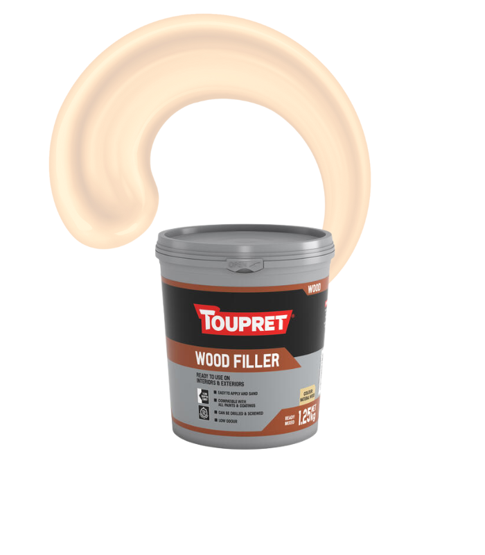 Toupret Ready Mixed Wood Filler - Natural Wood - 1.25Kg