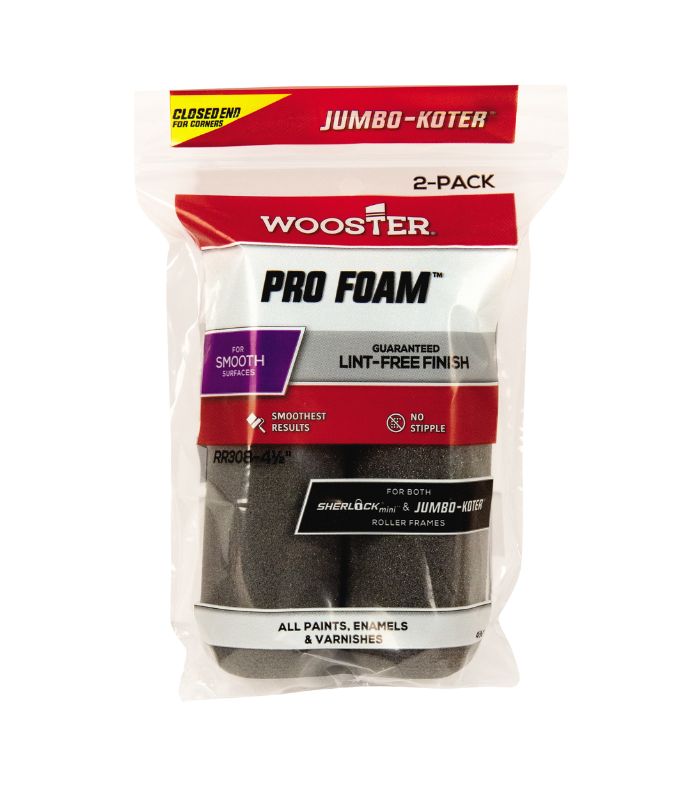 Wooster Jumbo Koter Pro Foam 4.5" Mini Roller Sleeves