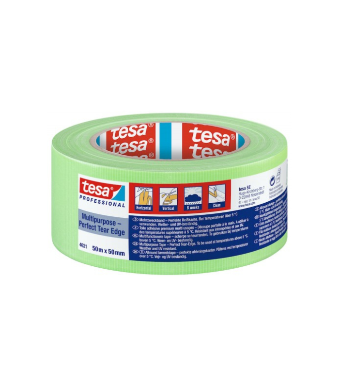 Tesa 4621 Multi Purpose Cloth Tape - green - 50mm x 50m