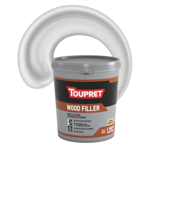 Toupret Ready Mixed Wood Filler - Off White - 1.25Kg
