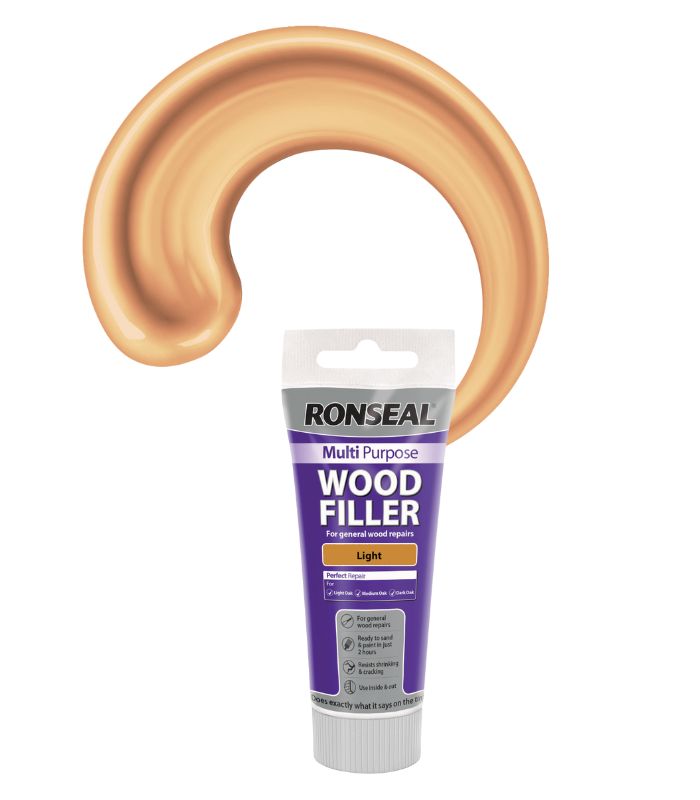 Ronseal Multi Purpose Wood Filler - Light - 100g - Tube