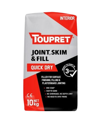 Toupret Quick Dry Skim & Fill Joint - 10Kg