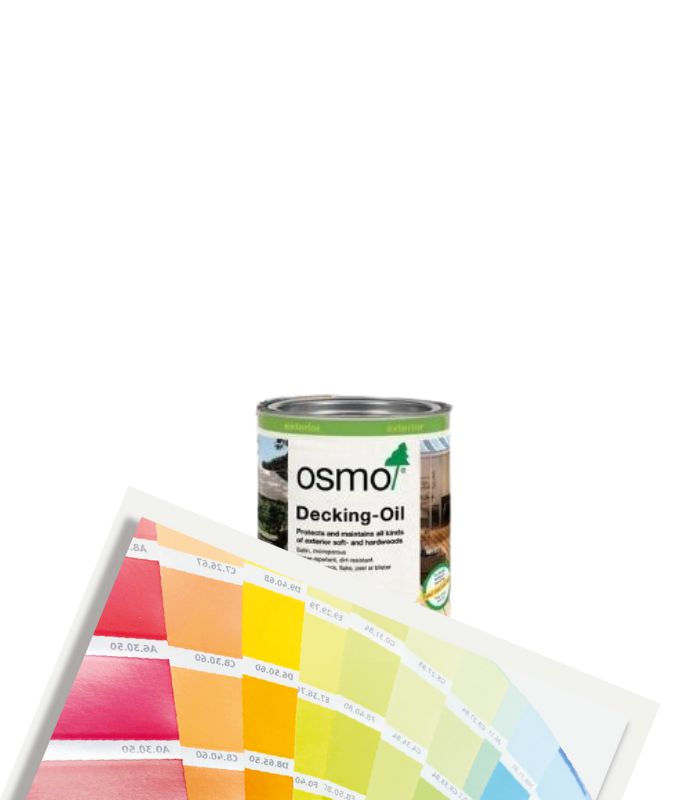 Osmo Decking Oil Satin - 125ml - Tinted Mixed Colour