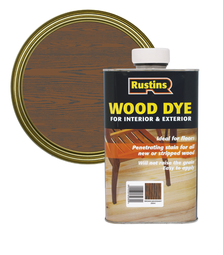 Rustins Wood Dye - Brown Mahogany - 1 Litre