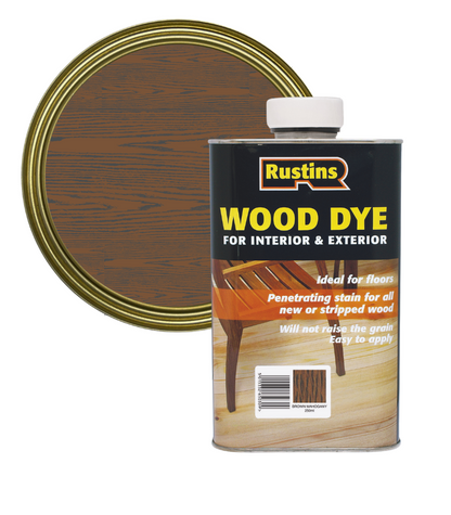 Rustins Wood Dye - Brown Mahogany - 1 Litre