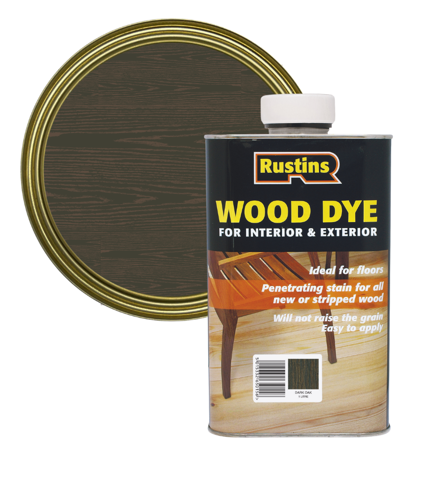 Rustins Wood Dye - Dark Oak - 1 Litre
