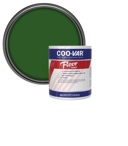 CooVar Floor Paint - Forest Green - 1 Litre